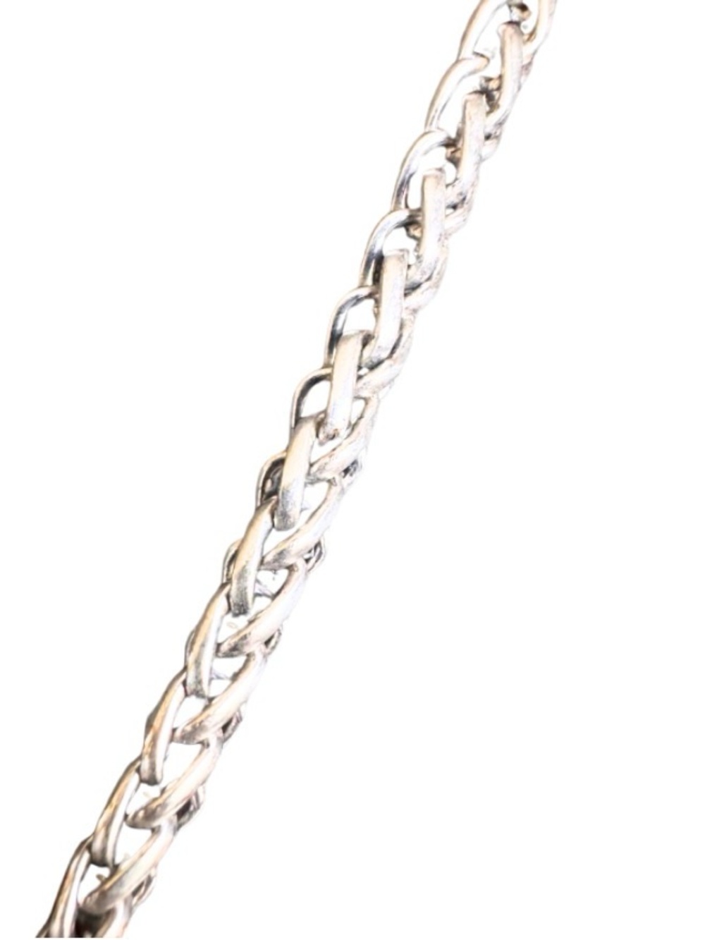 Silver Teardrop Mint Pendant Necklace - Women Jewelry - Picture 4 of 5